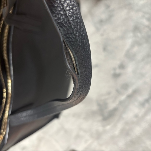 Tory Burch Black Leather Tote Bag - Picture 4 of 8